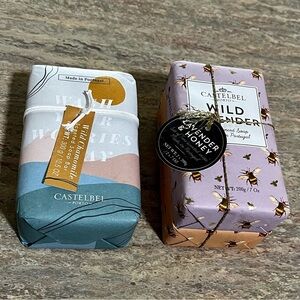 3-CASTELBEL Wild Lavender, Pure Honey, & Wild Chamomile Soap Set from Portugal